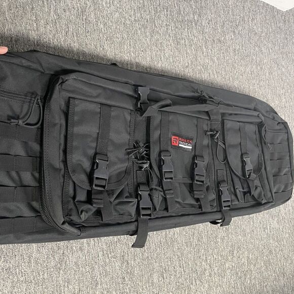 37" RUSECK Tactical Double Rifle Bag Gun Range Padded Soft Case Backpack - Picture 8 of 10